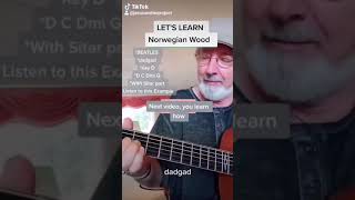 Norwegian Wood guitar lesson [upl. by Eglanteen]