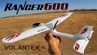 Beginner fixed wing glider airplane with One Key Return VolantexRC Ranger 600 [upl. by Boycey]