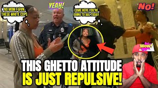 Angry Ratchet Black Woman Started Crying Racism After Getting Arrested For Trespass At Airport [upl. by Annaiviv]