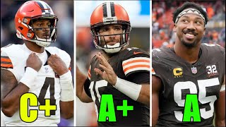 GRADING EVERY PLAYERS SEASON ON THE CLEVELAND BROWNS [upl. by Ahsataj]