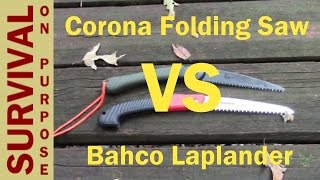 Corona Razortooth Folding Saw vs Bahco Laplander [upl. by Daniella]