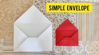 Easy Origami Envelope Tutorial  Envelope Making With Paper NO Glue Tape and Scissors [upl. by Bunker]