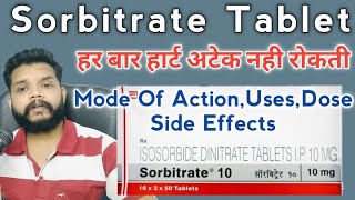 Sorbitrate 5mg Tablet UsesMode Of Action amp Contraindications In Hindi  Gyanear The Medical Channel [upl. by Enomsed]