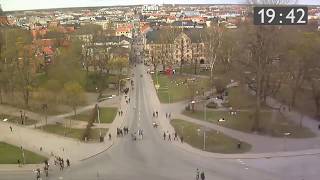 Timelapse från mösspåtagningen – Sista april  Walpurgis Eve in Uppsala [upl. by Noira]