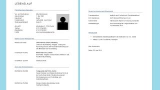 Lebenslauf in Word erstellen  professioneller Lebenslauf Tabellarisch Tutorial Vorlage [upl. by Revolc]