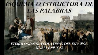 ESQUEMA O ESTRUCTURA DE LAS PALABRAS  ETIMOLOGÍAS GRECOLATINAS  UNAM [upl. by Verdi992]