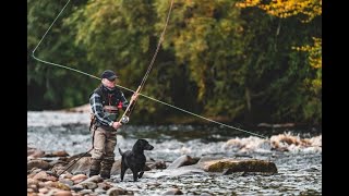 The Speycaster fishing for Atlantic Salmon on The River Findhorn in Scotland [upl. by Aissilem]