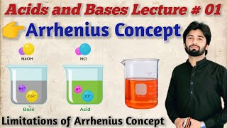 Arrhenius Concept of Acids and Bases  Acid base equilibria Lecture 01 acidbase [upl. by Lytsyrk]