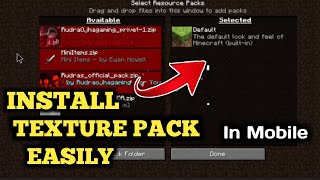 How To add resource pack or texture pack in POJAV LAUNCHER  ll all versions [upl. by Gweneth4]