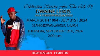 Celebration Service for the Life of DWAINE LEWIS [upl. by Auberbach281]