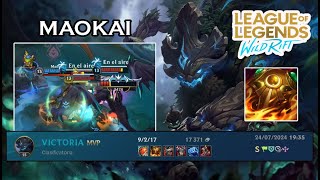 MAOKAI ESTA ROTO EN LA TOP MAOKAI TOP BROKEN WILD RIFT  MAOKAI TOP LA MEJOR OPCION PARA ESTE META [upl. by Ahsinelg226]