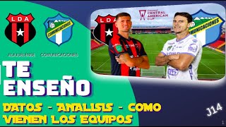 TE ENSEÑO DATOS DEL ALAJUELENSE VS COMUNICACIONES  ANALISIS HISTORIAL Y COMO VIENEN LOS EQUIPOS [upl. by Schnurr28]