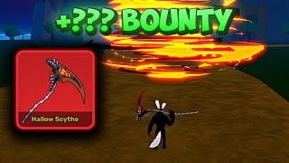 I Bounty Hunted With Hallow Scythe And This Happened Blox Fruits [upl. by Carmelina275]