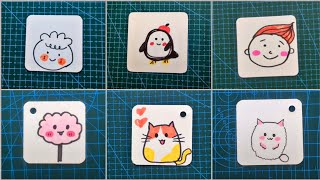 How to draw cute sticker  Easy sticker drawing [upl. by Amabel]