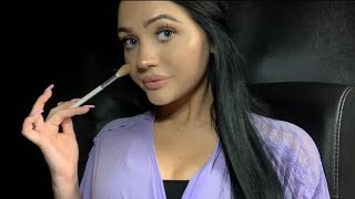 ASMR GET READY WITH ME DOING MY MAKEUP [upl. by Haily338]