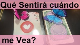 🌺💖Qué Sentirá cuándo me Vea 😍 Qué hará 💖🌺 Tarot Interactivo del Amor [upl. by Bobinette167]