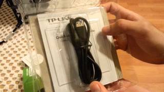 TPLINK 150Mbps Wireless N USB Adapter TLWN727N Unboxing 2013 [upl. by Cordeelia684]