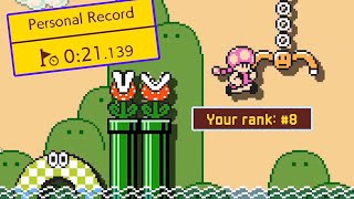 I Reached TOP 10 in the New Ninji Speedruns Swinging Claw Flyway — Super Mario Maker 2 [upl. by Stilwell]