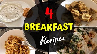 Breakfast recipes  Vellappam amp Onion ChutneyUthappamKothu ChappathiPita Bread in Tuna Masala [upl. by Nahc]