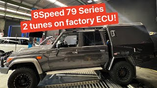 79 Series Landcruiser with 8 Speed auto and 2 tunes on factory ecu World First ZeroTo60Tube [upl. by Porush]