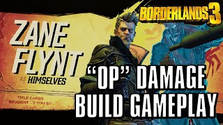 The quotOverpoweredquot ZANE Gun Damage Build Gameplay in Borderlands 3 [upl. by Anreval]