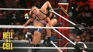 Alexa Bliss mercilessly targets Ronda Rouseys injured ribs WWE Hell in a Cell 2018 WWE Network [upl. by Leunamnauj]