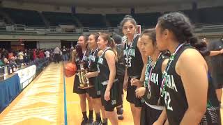 Postgame Fourpeat champion Konawaena Wildcats sing alma mater [upl. by Rudich266]