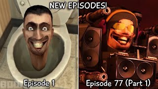 Skibidi Toilet 1  77 Part 1 All Episodes 60 FPS REMASTERED Upgraded DJ Toilet Episode 77 [upl. by Mariellen]