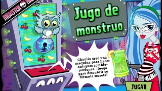 Monster High jugo de monstruo la receta de ghoulia su viscoso jugo [upl. by Gnohp]