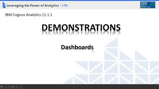 Whats New In Cognos Analytics v111  Dashboards [upl. by Nosyrb372]