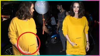 Pregnant Surveen Chawla Flaunts HUGE BABY BUMP At Namrata Purohit Song Launch [upl. by Blessington313]