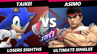 Sumapa 68 Top 8  Taikei Sonic Vs Asimo Ryu SSBU Ultimate Tournament [upl. by Linder]