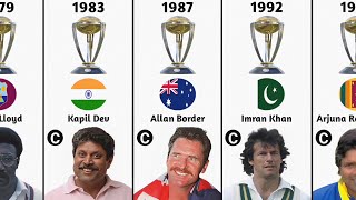 ICC Cricket World Cup Winning Captains List  2023 Cricket World Cup  All ICC World Cup Winners [upl. by Byram]