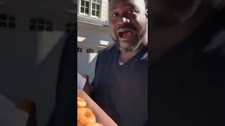 Shaq Goes Crazy For Halloween Donuts shortvideo [upl. by Drallim]