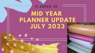 My Mid Year Planner Line Up Common Planner Kinbor academic diary  July 2023  PlannerUK [upl. by Alejandra]