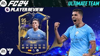 ⭐EL MCD DEFINITIVO⭐ RODRI 95 TOTY REVIEW FC 24 [upl. by Ysus]