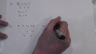 Finding the nth term of a Quadratic Sequence  GCSE Higher Maths [upl. by Ahsinned]