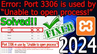 Fixed How to fix Xampp port 3306 in use by unable to open process 2024 Update [upl. by Ahsemal]