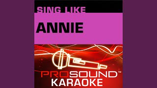 Maybe Karaoke Instrumental Track In the Style of Annie [upl. by Ralip44]