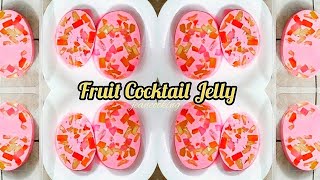 Fruit Cocktail Gelatin  Gelatin Dessert  Gulaman Pang Negosyo  Business Idea [upl. by Nnylf]