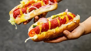 100 वेज हॉट डॉग की रेसिपी  veg hot dog recipe  subway sandwich  cookingshooking [upl. by Lindblad]