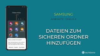 Dateien hinzufügen Sicherer Ordner  Samsung Android 12  One UI 4 [upl. by Gnivri]