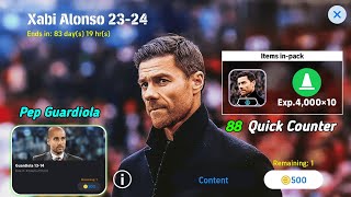 New Manager Pack XABI ALONSO with 88 Quick Counter play style  eFootball 24 mobile [upl. by Aihc]