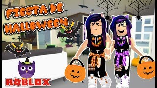 DECORANDO MI CASA DE HALLOWEEN EN BLOXBURG  CON MI GEMELA MALVADA [upl. by Adnale]