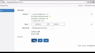 Export Google Calendar to Excel or CSV [upl. by Adikam]