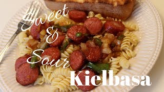 DINNER IDEA Sweet amp Sour Kielbasa Recipe [upl. by Africah]