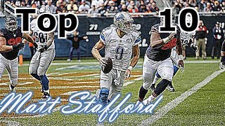 Matthew Stafford Top 10 Plays of Career [upl. by Aleck439]