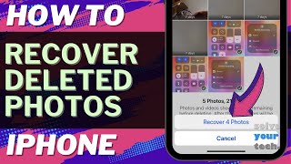 iOS 17 How to Recover Deleted Photos on iPhone [upl. by Sharpe]