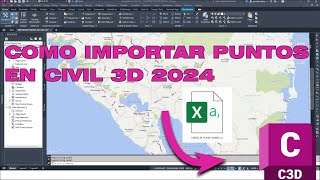 COMO IMPORTAR PUNTOS EN CIVIL 3D 2024 [upl. by Savil]