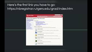 Rutgers University Course Registration Tutorial [upl. by Adalai744]